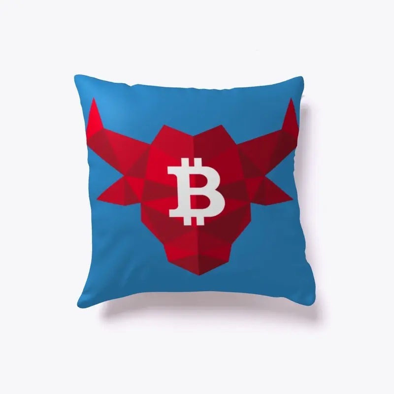 Bitcoin Bull Logo Pillows