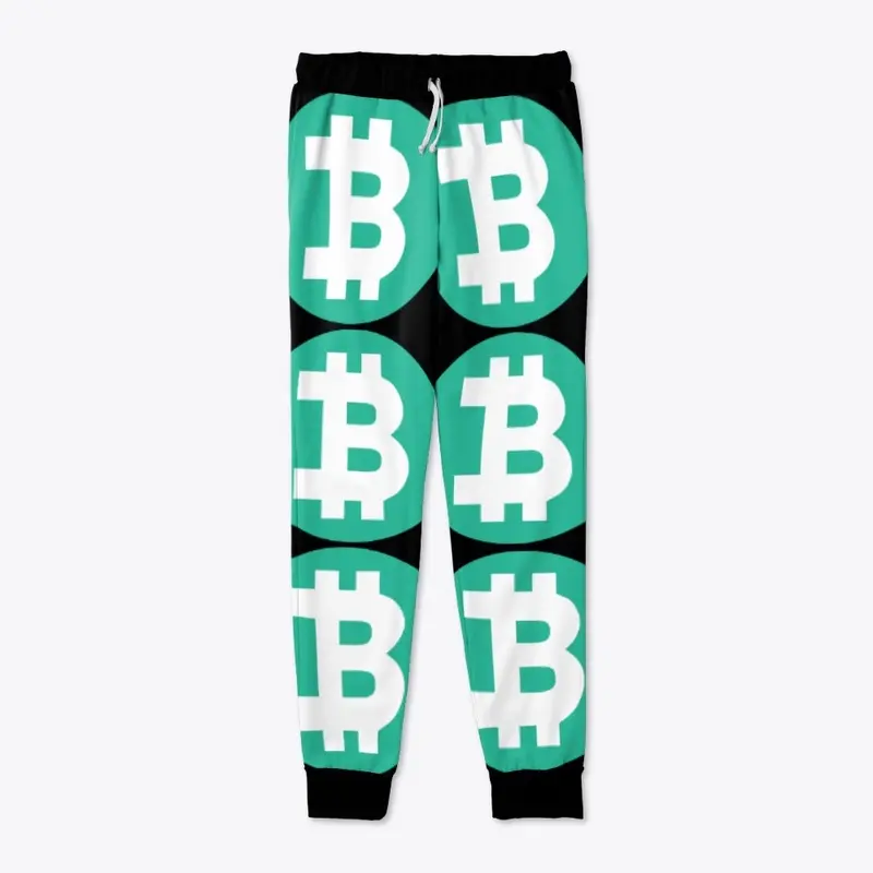 Bitcoin Green Logo Joggers