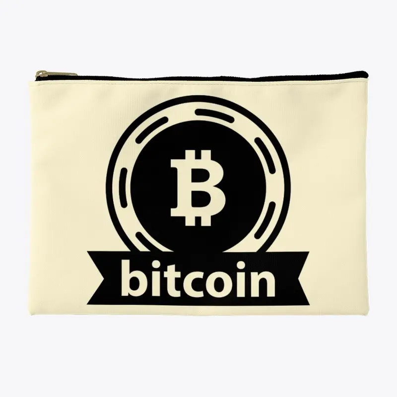 Bitcoin Black Logo #2 Pouch