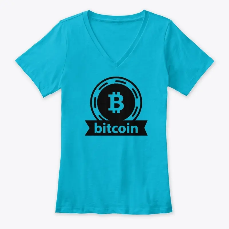 Bitcoin All Black Logo