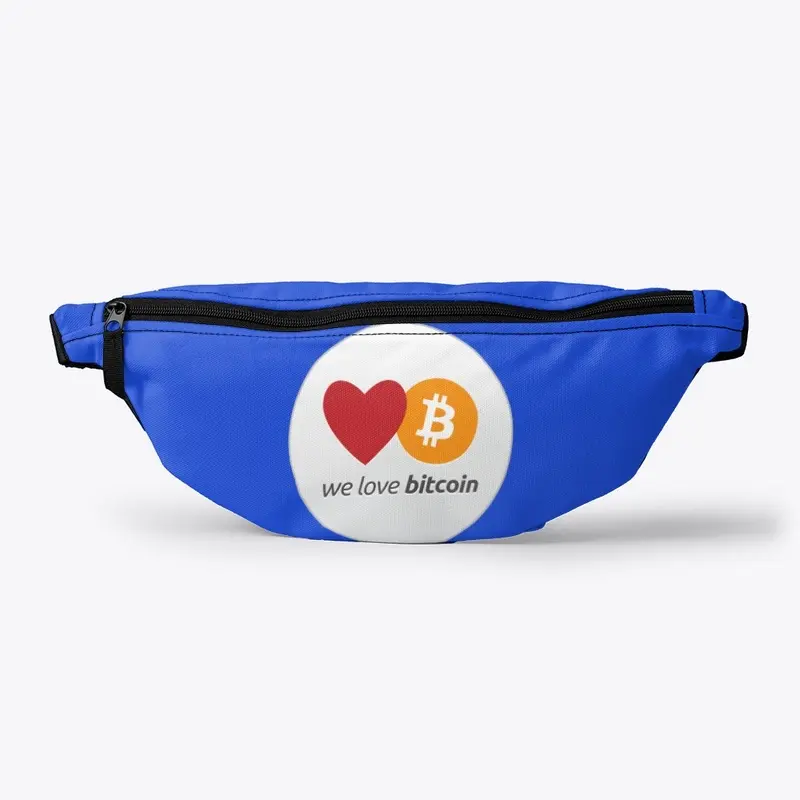 We Love Bitcoin Logo Fanny Pack