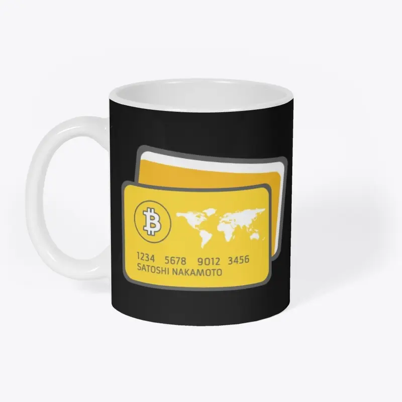 Satoshi Nakamoto Bitcoin Card Coffee Mug