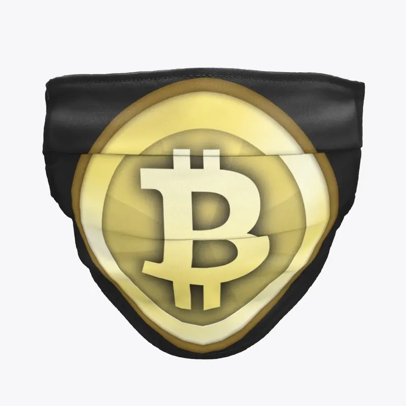 Bitcoin Coin #2 Logo Face Mask