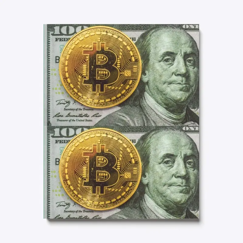 Take Cash, Buy Bitcoin Wall Art