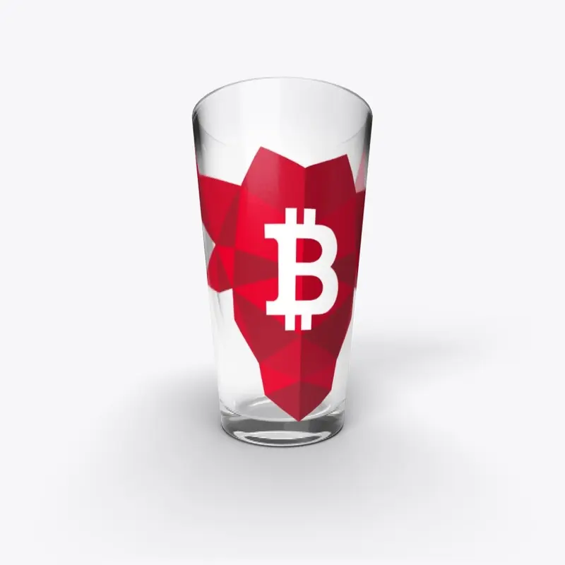 Bitcoin Bull Pint Glass