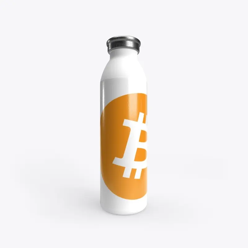 Bitcoin Orange Logo Water Tumbler