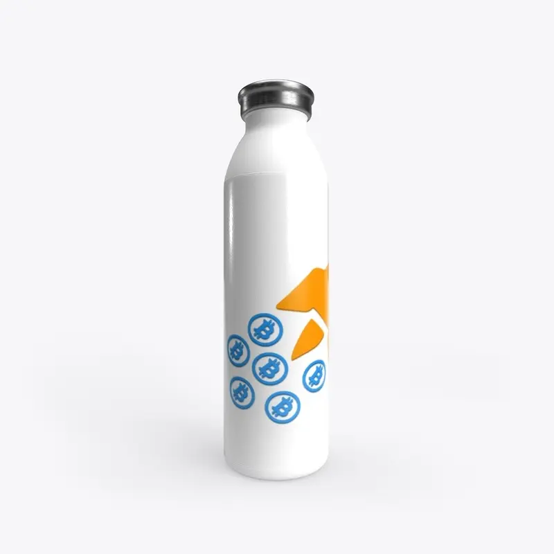 Bitcoin Rocket Logo Water Tumbler