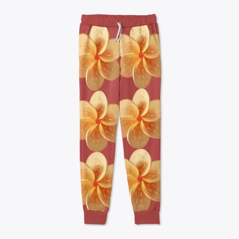 Bitcoin Flower Logo Joggers