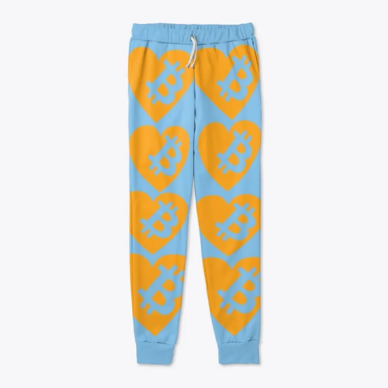 Bitcoin Heart Logo Joggers