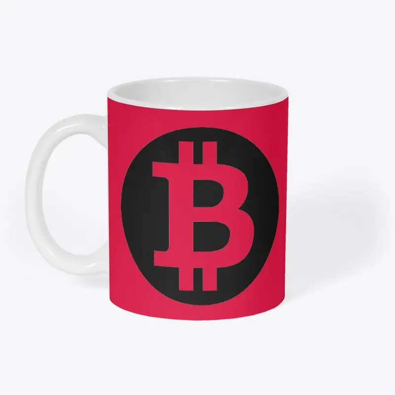 Bitcoin Black Logo Coffee Mug