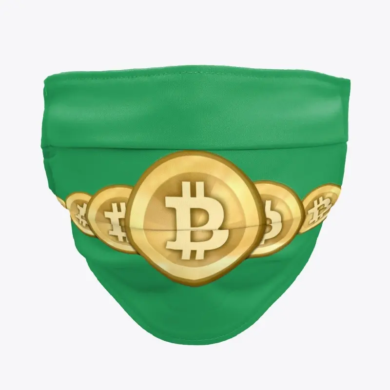 Bitcoin Stacks #2 Logo Face Mask