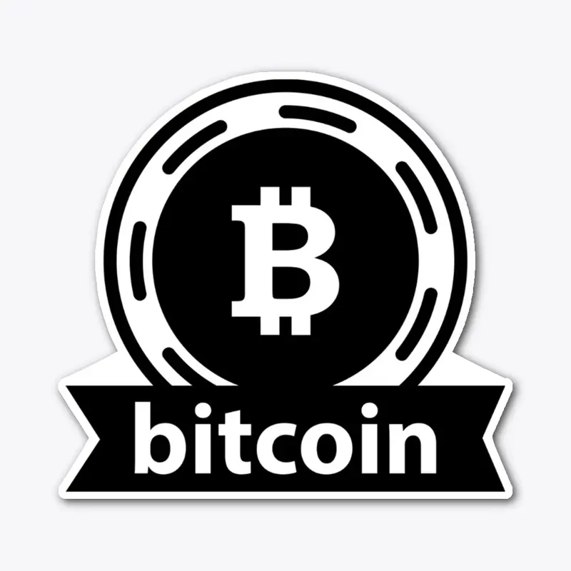 Bitcoin Black Logo #2 Stickers