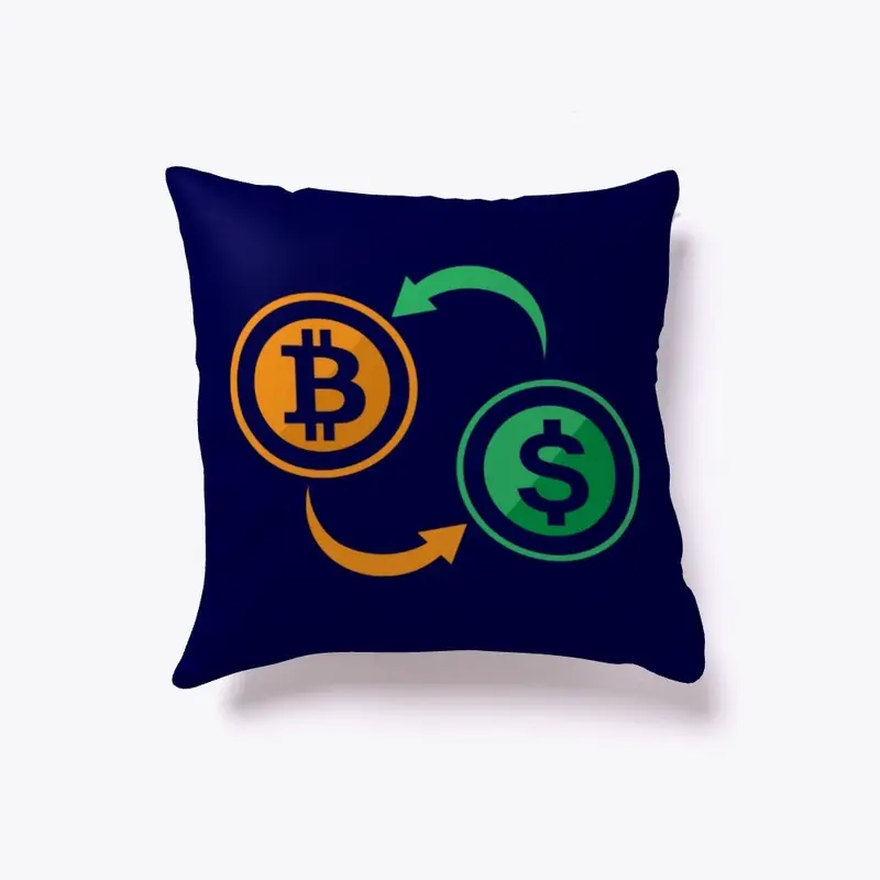 Take cash, buy Bitcoin Pillows