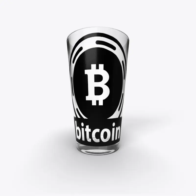 Bitcoin Black #2 Pint Glass