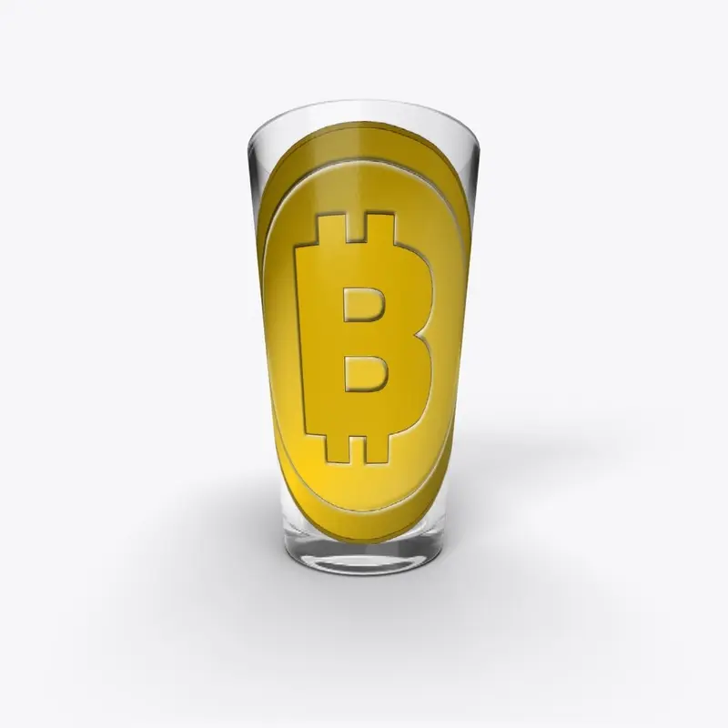 Bitcoin Coin #2 Pint Glass