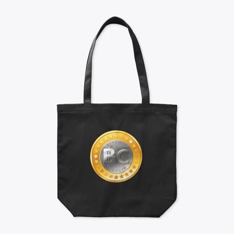 Bitcoin Coin Logo Organic Tote Bag