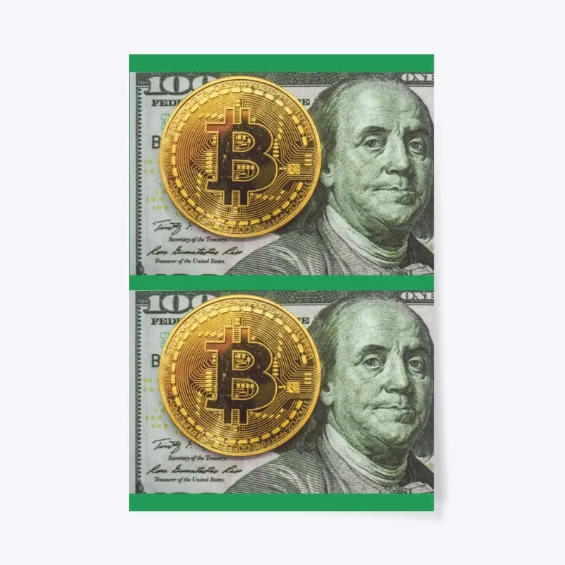 Take Cash, Buy Bitcoin Wall Art