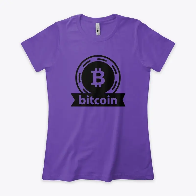 Bitcoin All Black Logo