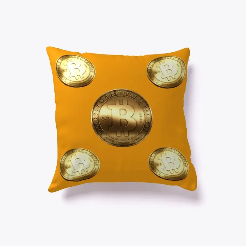 Bitcoin Coin Logos Pillows