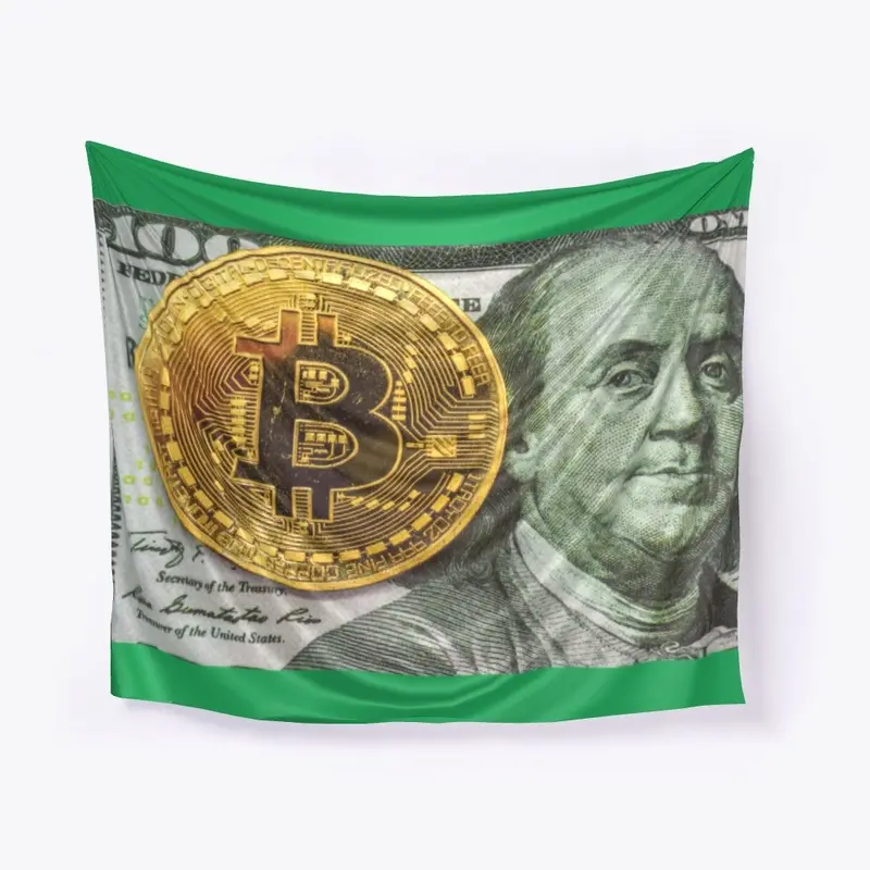 Take Cash, Buy Bitcoin Wall Art