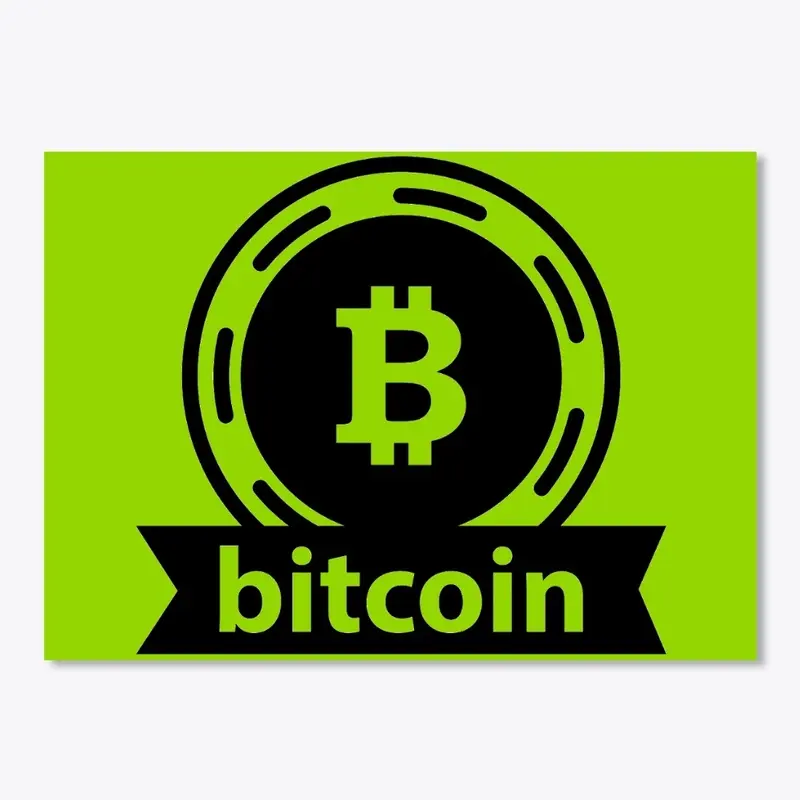 Bitcoin Black Logo #2 Stickers