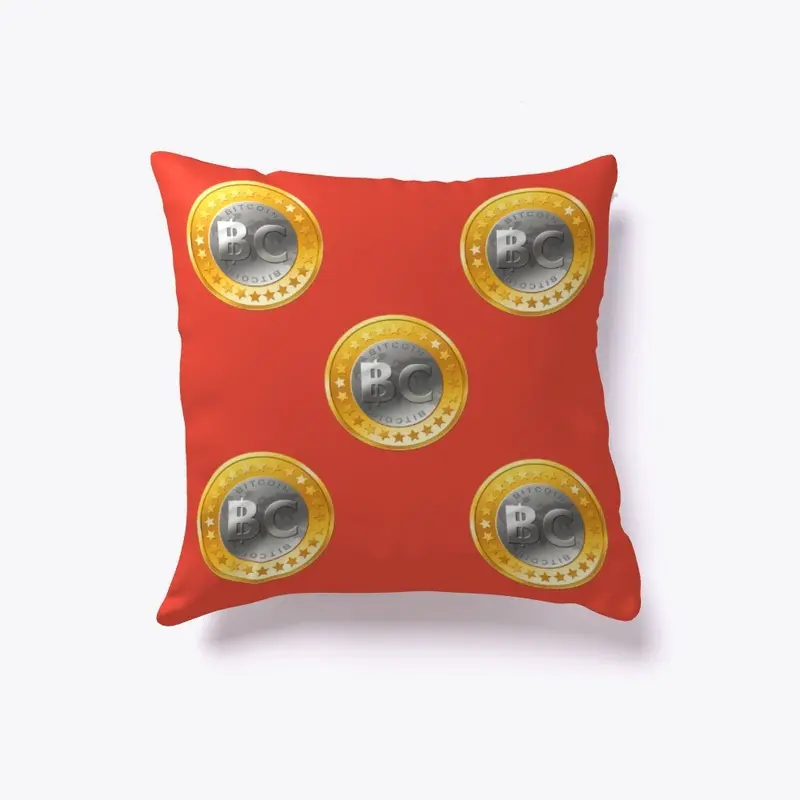 Bitcoin Coin Logo Pillows