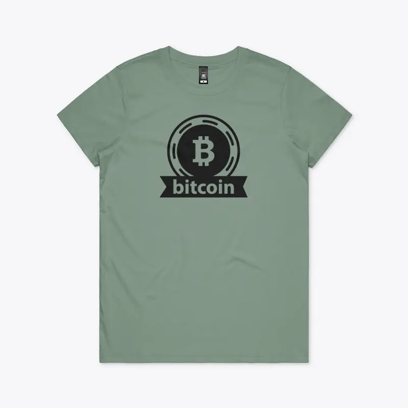 Bitcoin All Black Logo