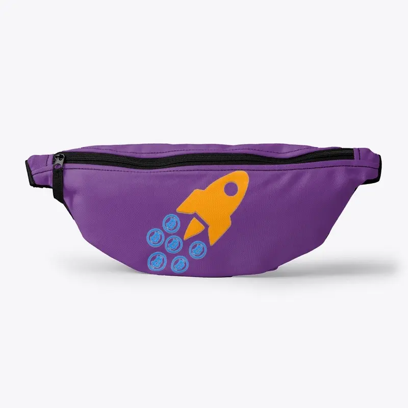 Bitcoin Rocket Logo Fanny Pack