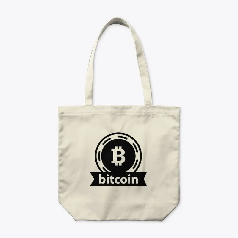 Bitcoin Black Logo #2 Tote Bag