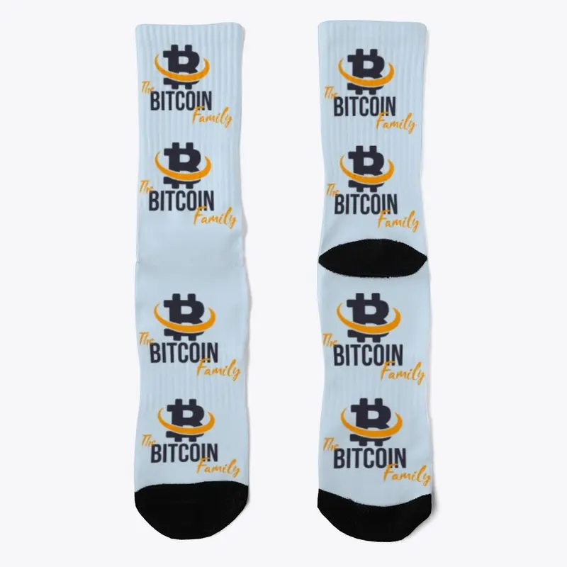 The Bitcoin Family Logo Socks