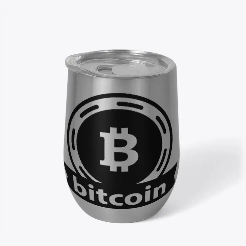 Bitcoin Black #2 Wine Tumbler