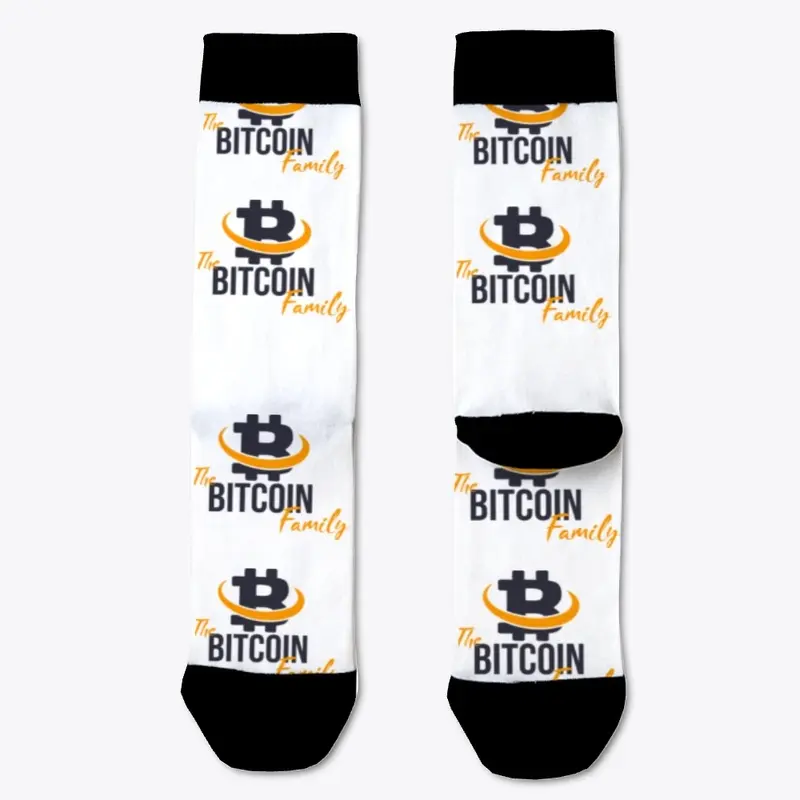 The Bitcoin Family Logo Socks