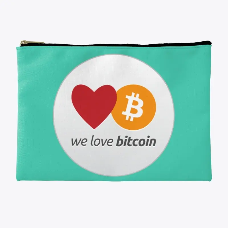 We Love Bitcoin Logo Pouch