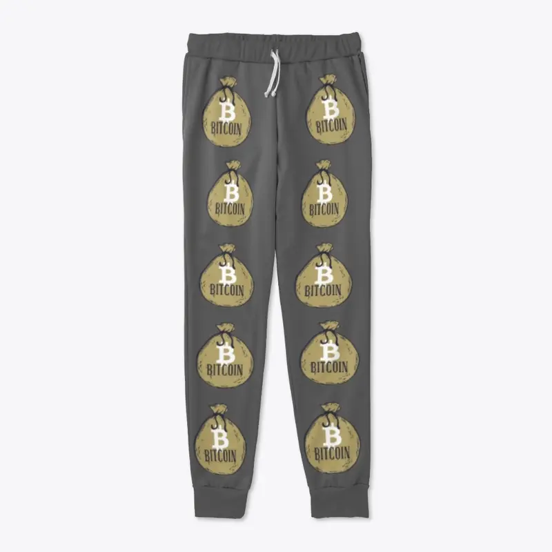 Bitcoin Bags Logo Joggers