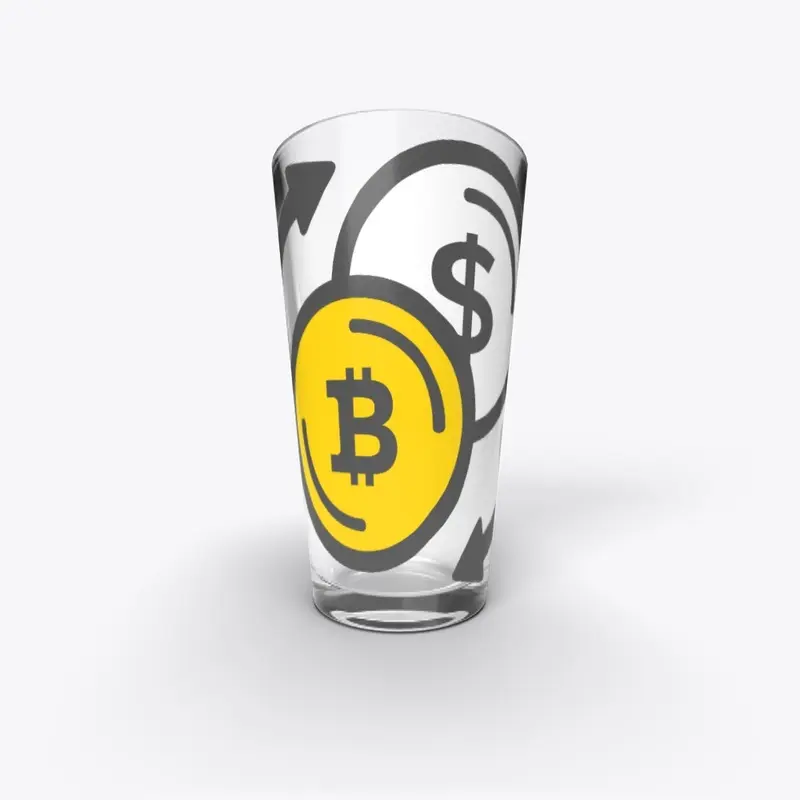 Take cash, buy Bitcoin #2 Pint Glass