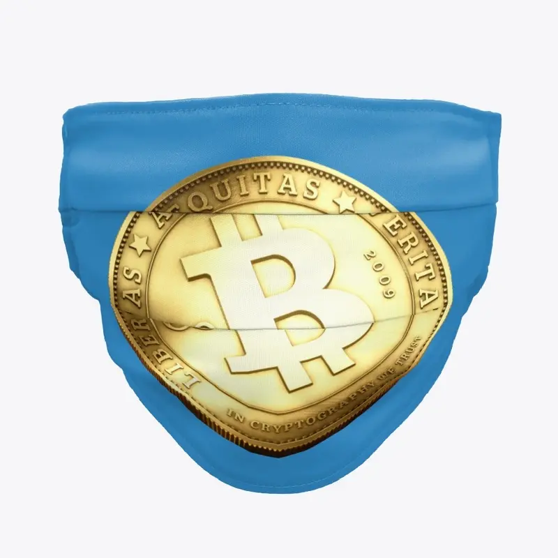 Bitcoin Coin #2 Logo Face Mask