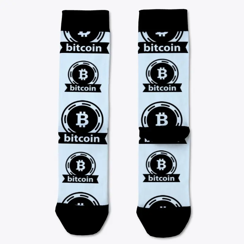 Bitcoin Black Logo #2 Socks